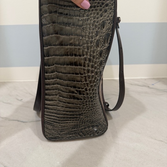 Brahmin Extra Large April Cocoa Ombre Melbourne Leather Tote - Picture 4 of 16